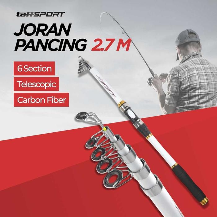 Gambar Joran Pancing Antena TaffSPORT Portable Carbon Fiber - CF3000 - 270 cm dari Taffware Official Store Kota Administrasi Jakarta Barat Tokopedia