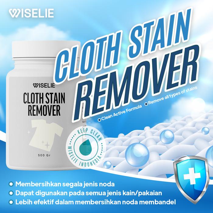 Gambar Wiselie - Cloth Stain Remover Pembersih Penghilang Noda bandel Pakaian Pencerah Warna Pakaian bantal kerah atau noda membandel lainnya Kain Jamur Sarung Cairan bersih sempurna - 500 Gr dari Wiselie Indonesia undefined Tokopedia