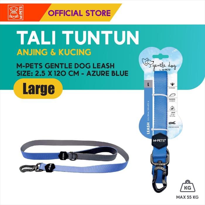 Gambar M-Pets Gentle Dog Leash Size Large / Tali Tuntun Anjing Kucing - Blue dari M-Pets Volk Pets Indonesia undefined Tokopedia