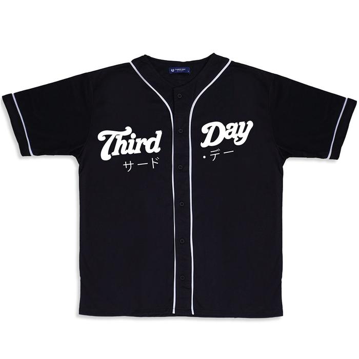 Gambar Baseball Jersey Oversize "third day slant baseball" hitam MTT95 Putih MTT96 - HITAM, M dari THIRD DAY undefined Tokopedia