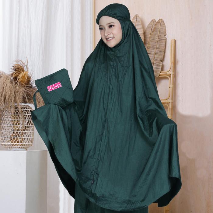 Gambar Nelula - Mukena Parasut Traveling Dewasa Bahan Parasit Premium Polos - Jotol dari Nelula undefined Tokopedia