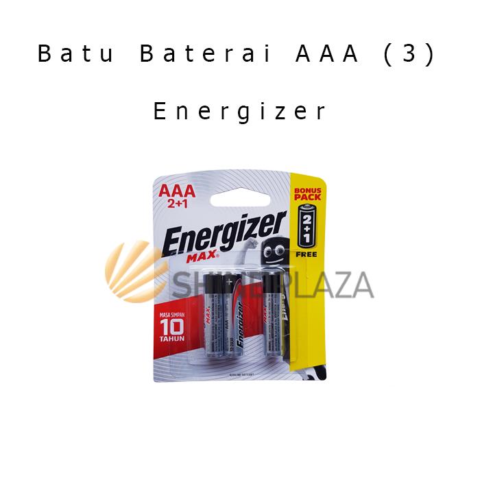 Gambar Batu Baterai Batere AAA Energizer Max - Battery Batre A3 ABC Alkaline Isi 3 - AAA dari Shine Plaza undefined Tokopedia