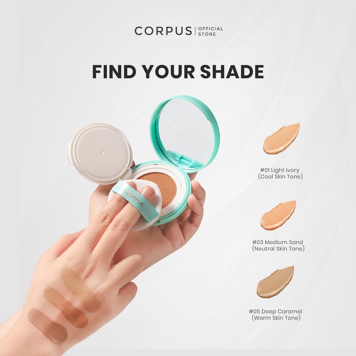 Gambar CORPUS Oil-Free Radiance BB Cushion - 02# Matt Ivory dari 99koutlet undefined Tokopedia