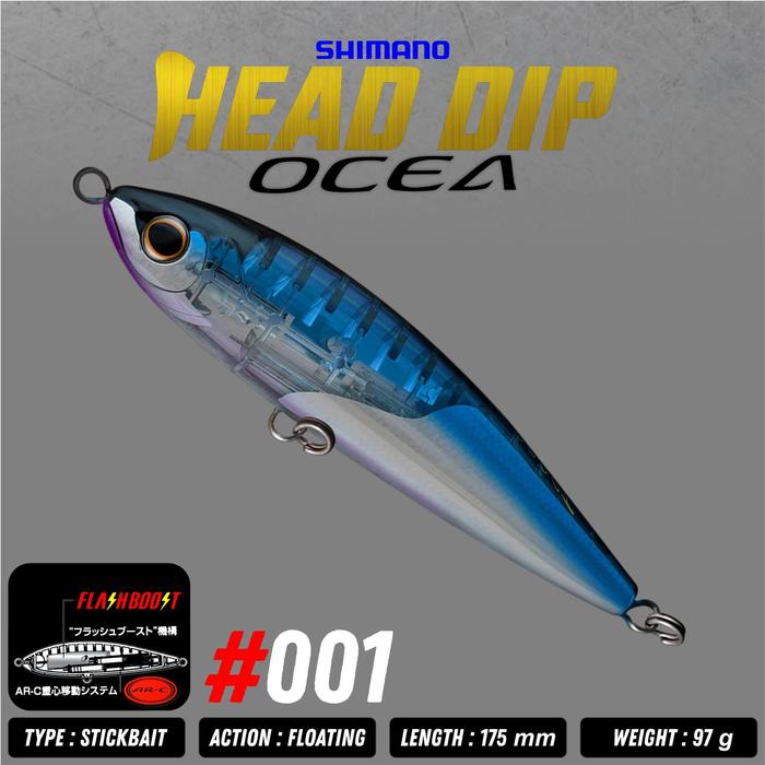 Gambar Umpan Pancing SHIMANO OCEA HEAD DIP FLASHBOOST 175F 175 MM 97 GRAM XU-T17T STICKBAIT | SWIMBAIT Lure Jig - #004 dari Victory Tackle Online undefined 3 Tokopedia