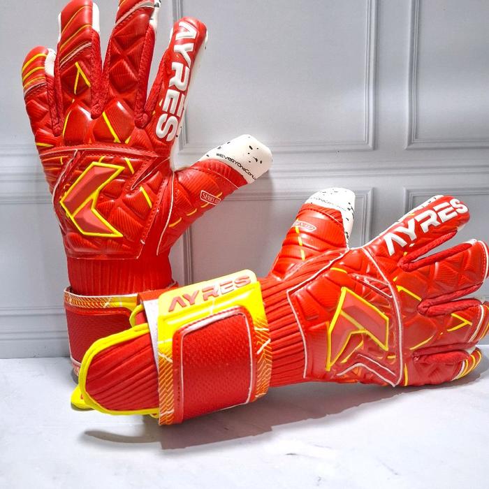 Gambar Bonus id nama Sarung tangan kiper Ayres 02 baru - merah, 6 dari Sarung tangan kiper_NEW undefined Tokopedia