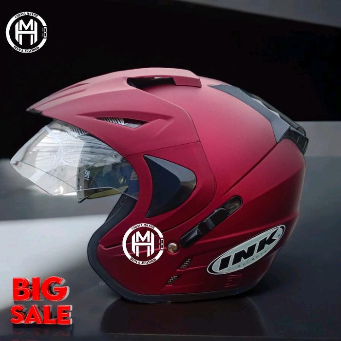 Jual HELM JP8 DOUBLE VISOR HELM SNI FREE STICKER|MERK M2 Motorcycle ...
