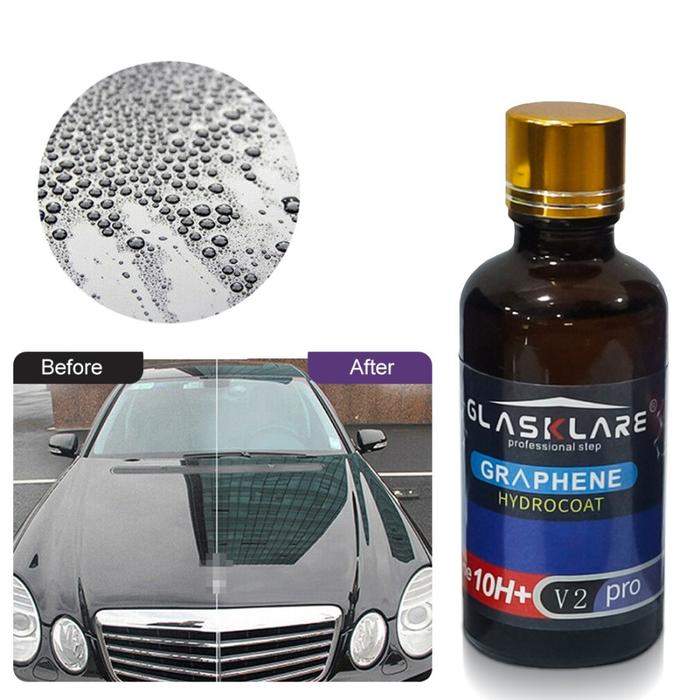 Gambar Glasklare Graphene 10H+ V2 Pro Nano Ceramic Diamond Crystal Coating Paint Protection Sealant Motor Mobil Helm 10H Car - Graphene 10H+ 50ml dari GarudaLED Toko undefined Tokopedia