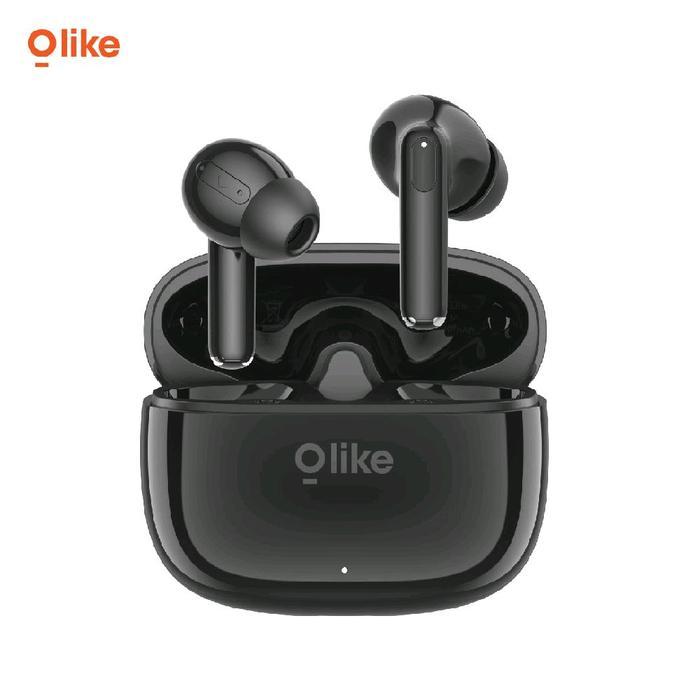 Gambar Olike T114 Lite TWS True Wireless Earbuds Headset Bluetooth 6.0 Bass Max IP4X Earphone Stereo iN-Ear - BLACK dari QUEEN id Official Kab. Tangerang Tokopedia