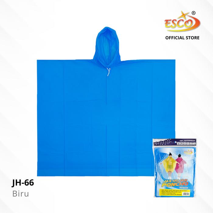 Gambar Esco Jas Hujan Poncho Dewasa - Hoodie Raincoat  (JH-66) - Biru dari Esco Official Store undefined Tokopedia