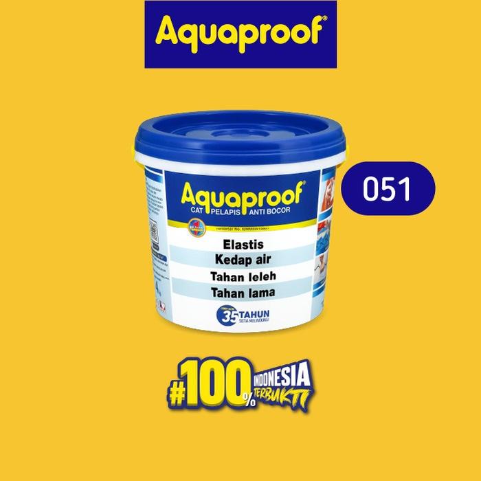 Gambar Cat Tembok Aquaproof 4 kg Eksterior Anti Bocor Waterproofing Putih Hitam Hijau Abu Muda Pink Orange Beige Cream Kuning Merah Markisa Biru Terakota Coklat Transparan - 051 dari SUN HARDWARE undefined Tokopedia
