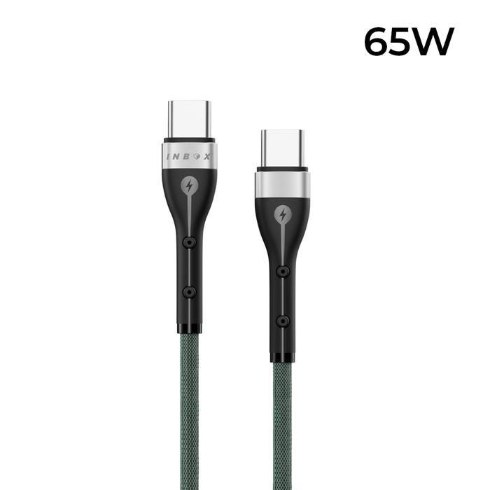 Gambar INBOX PDC-1 Kabel Data Type C 65W & iPhone 20W Lightning Fast Charging USB 2.0 PD USB-C Cable Data - TYPE-C TO TYPE-C dari Inbox Jakarta undefined Tokopedia