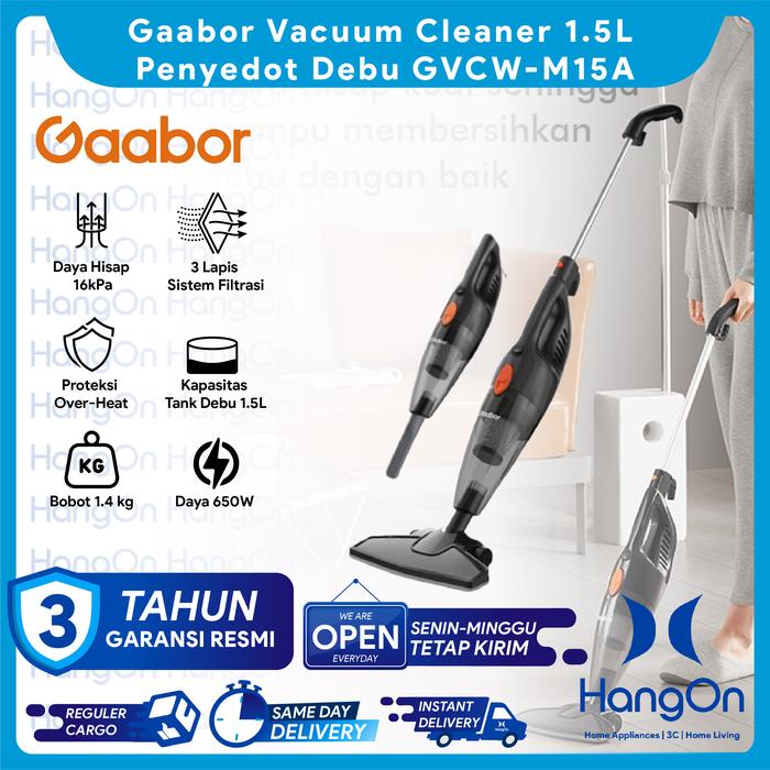 Gambar Gaabor Vacuum Cleaner Kapasitas 1.5 Liter Penyedot Debu Low Watt Multifungsi 5in1 GVCW-M15A - 2in1 dari HangOn Official Store undefined Tokopedia