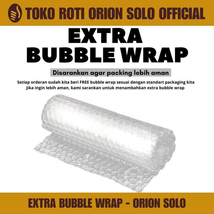 Gambar Extra Bubble Wrap Packing dari Toko Roti Mandarijn Orion Solo undefined Tokopedia