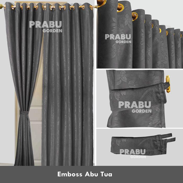 Gambar COD GORDEN Minimalis Antik / TIRAI CORDEN gorden polos murah gorden lokal / GORDEN model minimalis terbaru gratis ongkir murah / TIRAI Gorden polos murah bahan embos bagus tebal mewah - ABU TUA, L 115CM X P 100CM dari Prabu Gorden undefined Tokopedia