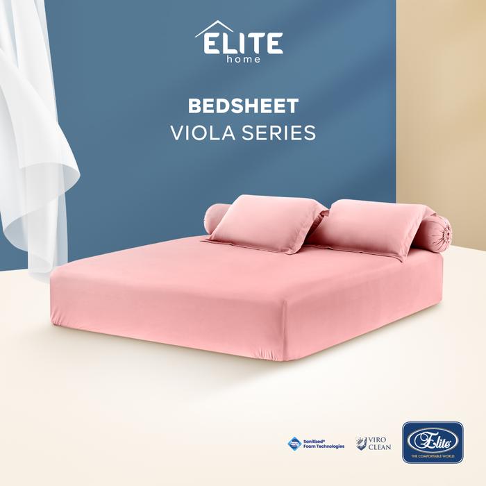 Gambar Sprei Elite Viola Soft Series - Cotton Signature Size 160/180/200 - Pink Salem, 160 x 200 dari Elite Home Official Store undefined Tokopedia