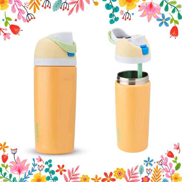Owala FreeSip 子ども用水筒 イエロー 約475ml Owala FreeSip 子ども用