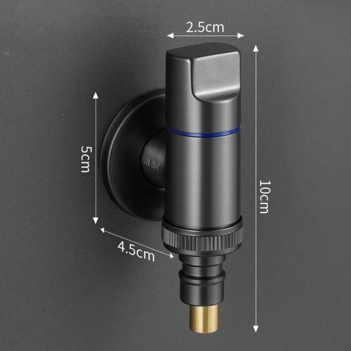 Gambar Keran Kran Air Mesin Cuci Otomatis Berhenti Air Anti Jatuh Multifungsi Washing Machine Faucet Mesin Cuci Toilet Wastafel Stainless Steel 304 - ABU-ABU dari ARGAF Store undefined Tokopedia