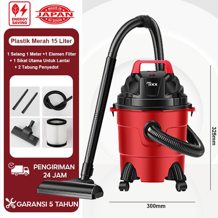 Gambar Karnaval Belanja Tixx Vacuum Cleaner 18L  3in1 Vakum/Air Hisap/Blower Sedot Debu Basah Kering Vacum Blower Wet Dry Penyedot Debu Merah Stainless - Mesin Penyedot Debu Multifungsi dengan Kapasitas 18L vacum  cleaner deerma  vacuum vacum - 15L Merah Standar dari Tixx official ID undefined Tokopedia