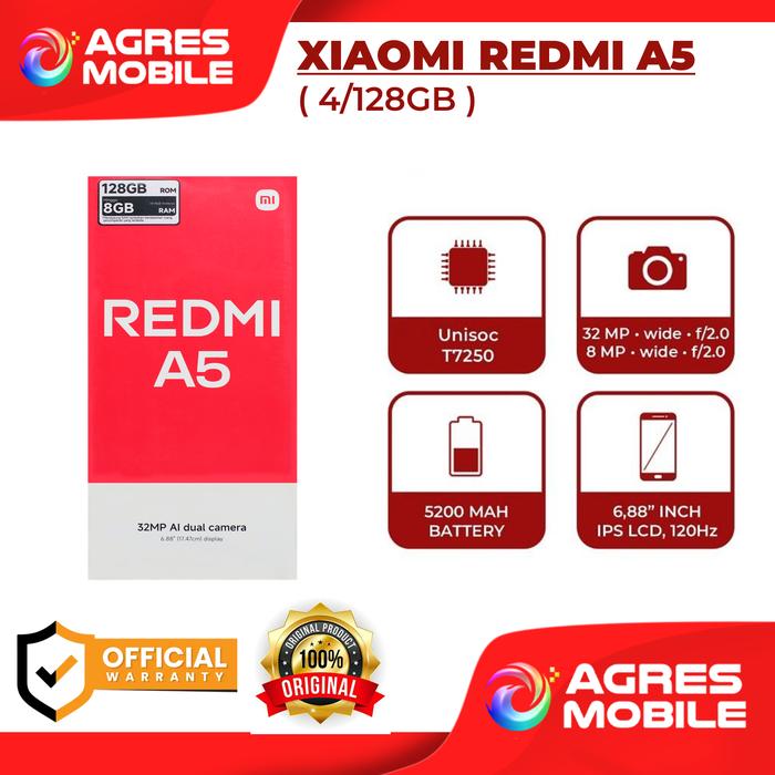 Gambar XIAOMI REDMI A5 ( 4GB/128GB ) GARANSI RESMI - NON BUNDLE, BLACK dari AGRES MOBILE STORE undefined Tokopedia