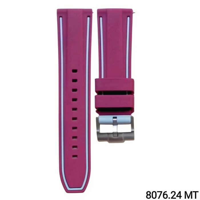 Gambar Tali Jam Tangan 24 MM Strap Rubber Quick Release Soft Silicone 8076.24 Buckle Stainless Watch Watches - 8076.24 MT dari Watch Band N strap undefined Tokopedia