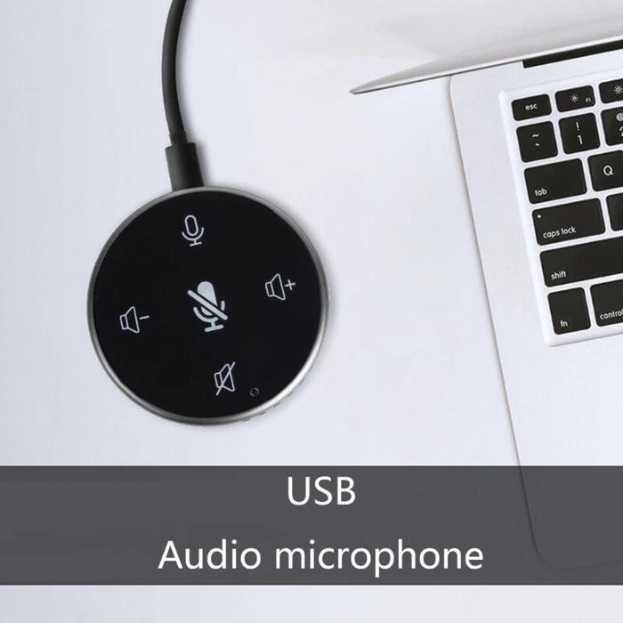 Gambar TaffSTUDIO 360 Degree Microphone Meja Video Meeting Table Conference - USB TYPE C dari BudgetGadget undefined Tokopedia