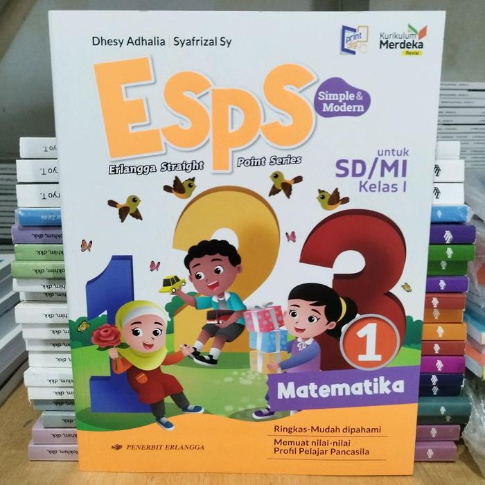 Gambar Buku ESPS Matematika sd mi REVISI kelas 1 2 3 Kurikulum Merdeka Erlangga - sd 1 dari Toko Buku Fazra undefined Tokopedia