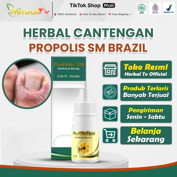 Gambar Propolis SM Brazil Untuk Cantengan Infeksi Berna-nah Kuku Tangan Kaki Nyeri Bengkak Sakit Jempol Kaki - Herbal TV Official dari Herbal TV undefined Tokopedia