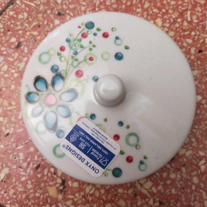 Jual TUTUP GELAS MOTIF ONYX MELAMIN ±9cm Nature Kota