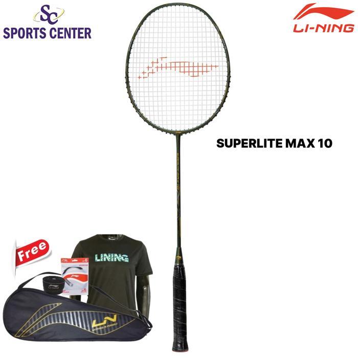 Jual New Full Set Raket Badminton Lining Superlite Max 10 Emerald