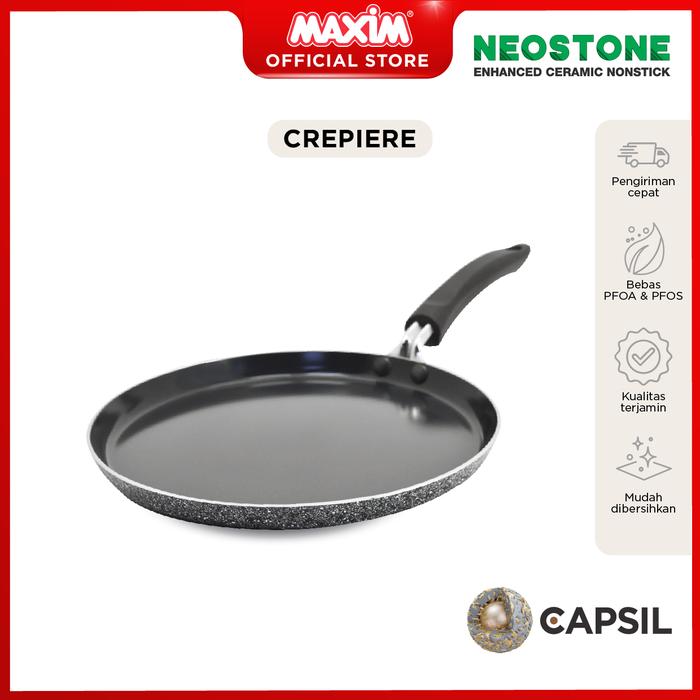 Gambar Maxim Neostone Wajan Ceramic Anti Lengket 25cm Crepiere dari Maxim Kitchenware_NEW undefined Tokopedia