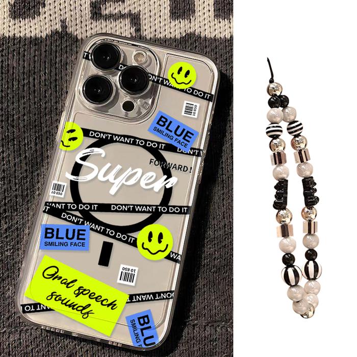 Gambar [YL.3C] Hp Casing Untuk Samsung A16 A55 A05S A06 A15 A35 A54 A26 A36 A56 A14 A13 A24 4G 5G Soft Silikon Clear Kartun Guncangan Perlindungan Lensa SoftCase Shockprtoof Phone FullCover - TJ16-Case+Strap, A16 5G dari YL.3C undefined Tokopedia