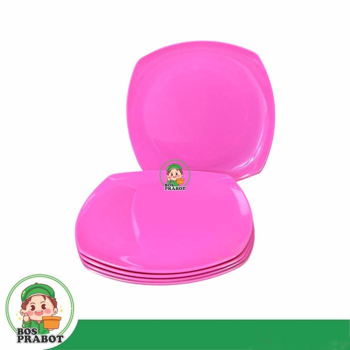 Gambar PIRING MELAMIN KOTAK CEPER 6 PCS / PIRING DATAR / PIRING NASI PADANG / PIRING MELAMIN 9 INCH / PIRING MELAMIN SNI MAKAN KITCHENWARE - PINK-PIRING-5000S-6PCS dari CibaregbegJayaGrosir undefined Tokopedia