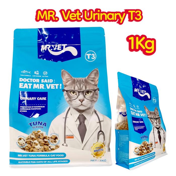 Gambar Mr. Vet - Makanan Kucing Kering Mr.Vet T3 1kg. catfood dari Petshop Kota Bogor undefined Tokopedia