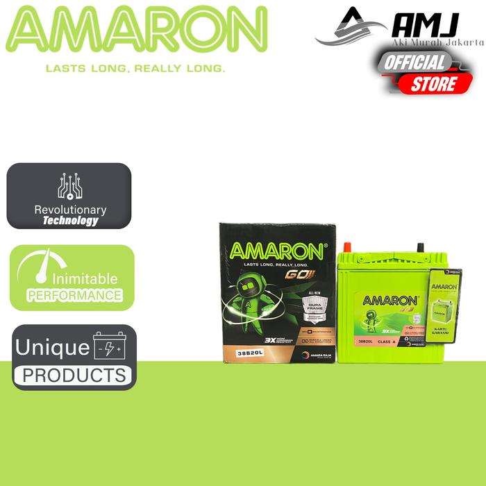 Gambar Amaron GO Aki Mobil Honda Freed 38B20L / NS40ZL - 35Ah Aki Kering - GOJEK/GRAB  dari Aki Murah Jakarta Kota Tangerang Selatan Tokopedia