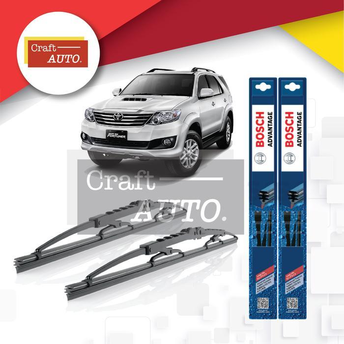 Gambar WIPER MOBIL TOYOTA FORTUNER 2007 - 2015 UKURAN 21" & 19" SEPASANG (2PCS) BOSCH ADVANTAGE - BA21.BA19, Standar dari camaraa shop undefined Tokopedia