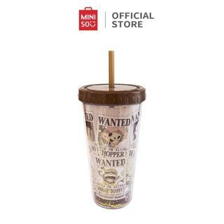 Gambar MINISO X One Piece Tumbler Plastik Double Wall Classic Dengan Sedotan 420mL Warna Coklat Kitchenware Water Bottles Botol - Brown dari Miniso Lifestyle ID undefined Tokopedia
