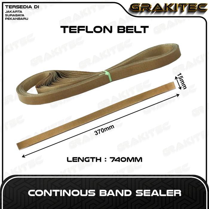 Gambar Grakitec Sparepart Continuous Band Sealer Mesin Segel Plastik FR-900 Vertikal / Horizontal Eleman Pemanas Gear Belt Teflon Belt Grakitec - Gear Belt dari Grakitec undefined 4 Tokopedia