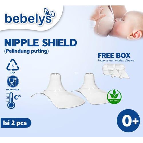 Gambar Bebelys Nipple Shield Pelindung Puting Isi 2 pcs free Box PENYAMBUNG ASI PELINDUNG PUTING dari MENANG ONLINE SHOP undefined Tokopedia