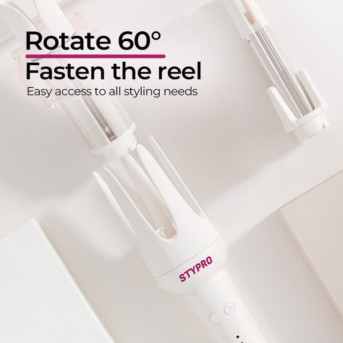 Gambar STYPRO Multi In One Automatic Curling Iron White 25mm+32mm + Professional Hair Roller| Merah Curly Catokan Keriting Otomatis Hair Styler | Make Up Tool Roll Rambut Velcro Besar Poni Pengeriting Rambut Berongga ST-40004002 dari GROSIR TOGE ANYAR TERRBARRRRU undefined Tokopedia