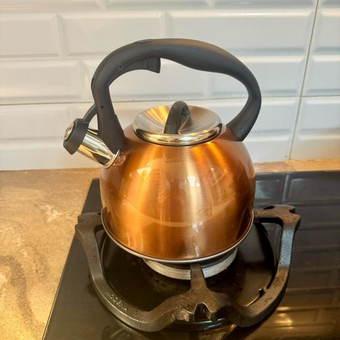 Gambar Teko Siul Enigma Stainless Steel 2,4 L - Model Terbaru Tea - Coklat dari Amorez estetik undefined Tokopedia