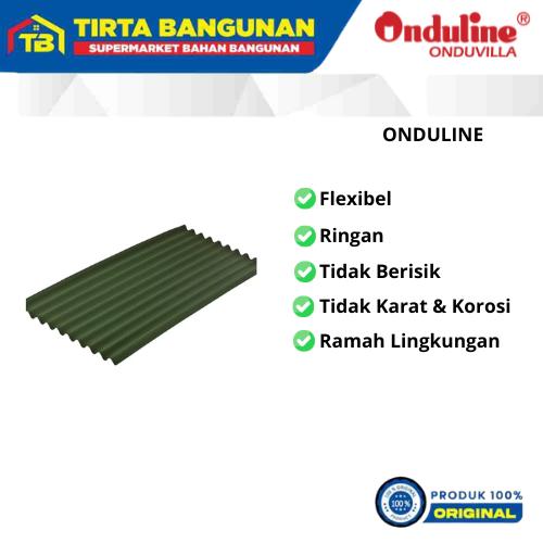 Gambar ONDULINE ATAP / GENTENG RINGAN DAN FLEXIBEL BAHAN ASPAL 200 X 95 X 0.3 CM Kayu Baja - Hijau dari Tirta Bangunan undefined Tokopedia
