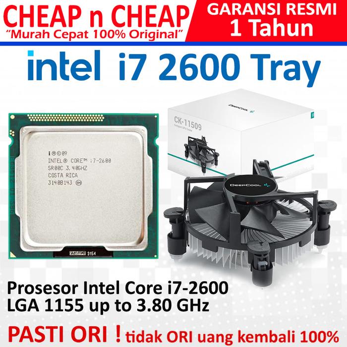 Gambar Intel Core i7 2600 Tray + Fan - Intel LGA 1155 H61 - i7 2600 + Fan dari Cheap n Cheap undefined Tokopedia