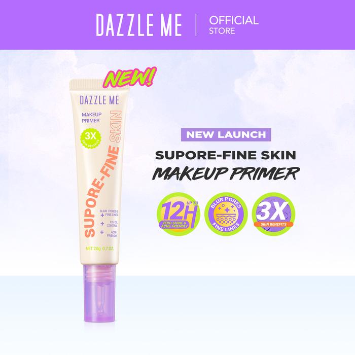 Gambar [MUST HAVE] DAZZLE ME Supore-Fine Skin Makeup Primer Hasil Akhir Matte Memberikan Efek Cerah Pada Kulit Soothing dan Hydrating Booster - 1pcs Supore-fine Skin Makeup Primer dari DAZZLE ME Indonesia undefined Tokopedia