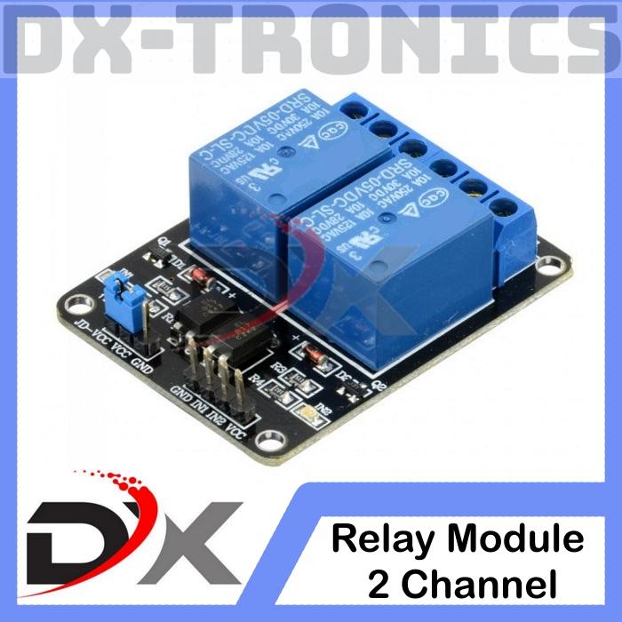 Gambar Relay Module 2 Channel 5V with Optocoupler - Random dari DX-Tronics undefined Tokopedia