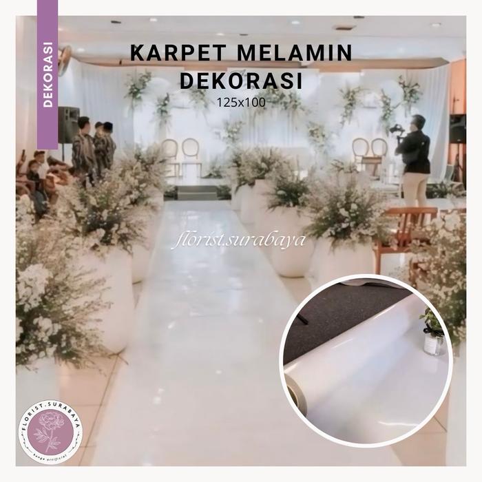 Gambar KARPET MELAMIN DEKORASI PELAMINAN 125x100/ KARPET JALAN PELAMINAN/ BACKDROP DEKORASI - hitam dari florist.surabaya undefined Tokopedia