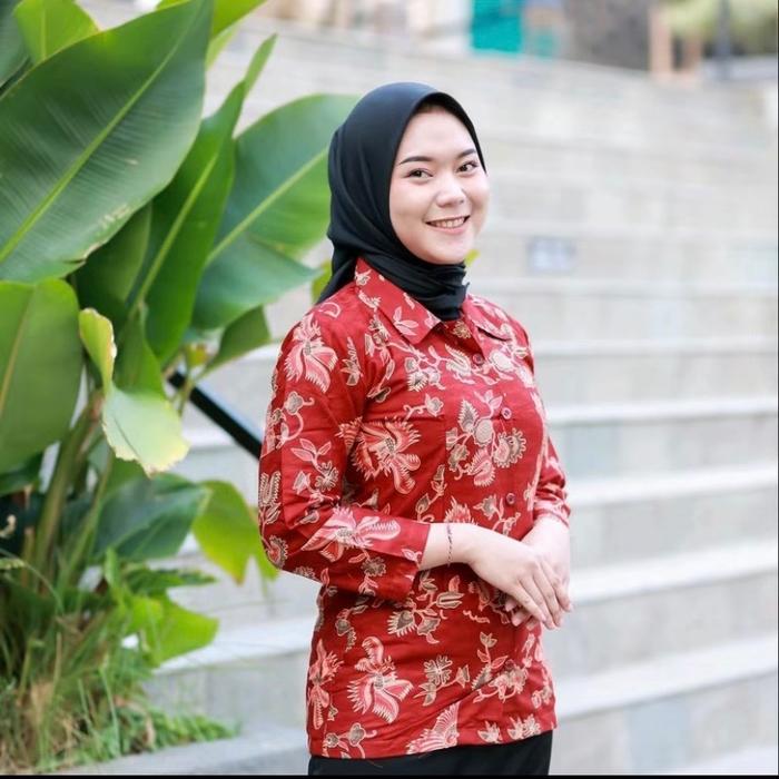 Gambar Seragam Batik Dharma Wanita Persatuan Indonesia DWP Terbaru Blazer Lengan Panjang Katun Kerja - Baju Lapis Furing, S dari Batiklestarioffc undefined Tokopedia