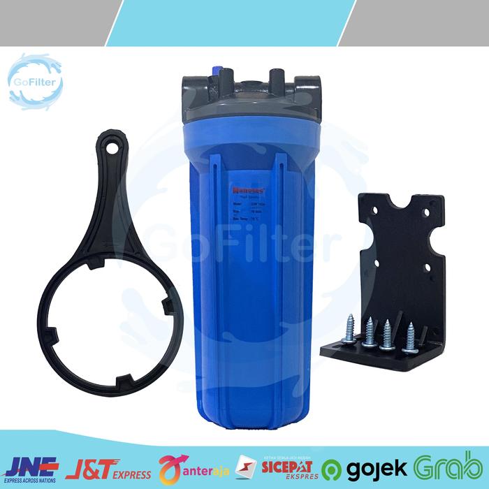 Gambar HOUSING FILTER AIR NANOTEC NANOTECH 10 INCH CLEAR BLUE 3/4 1/2 1 INCH - BLUE, 1 INCH dari Gofilter undefined Tokopedia