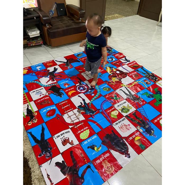 Gambar permainan anak ULAR TANGGA JUMBO 2X2 METER raksasa besar unik keren lucu best seller - AVENGER dari ALAM SIBIASTIKA undefined Tokopedia
