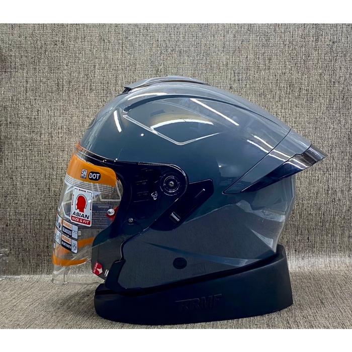 Gambar Helm INK TERRA 2 GREY GLOSSY II Helm Half Face Original Double Visor SNI (COD) Motorcycle - STANDAR , M dari Gudang helm16 undefined Tokopedia
