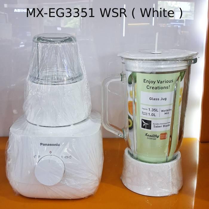 Gambar Panasonic Blender dengan Penggiling Basah & Kering MX-EG3351 / MXEG3351KSR / MXEG3351WSR - MX-EG3351 WSR (White)  dari MIAMI ELEKTRONIK_NEW undefined Tokopedia